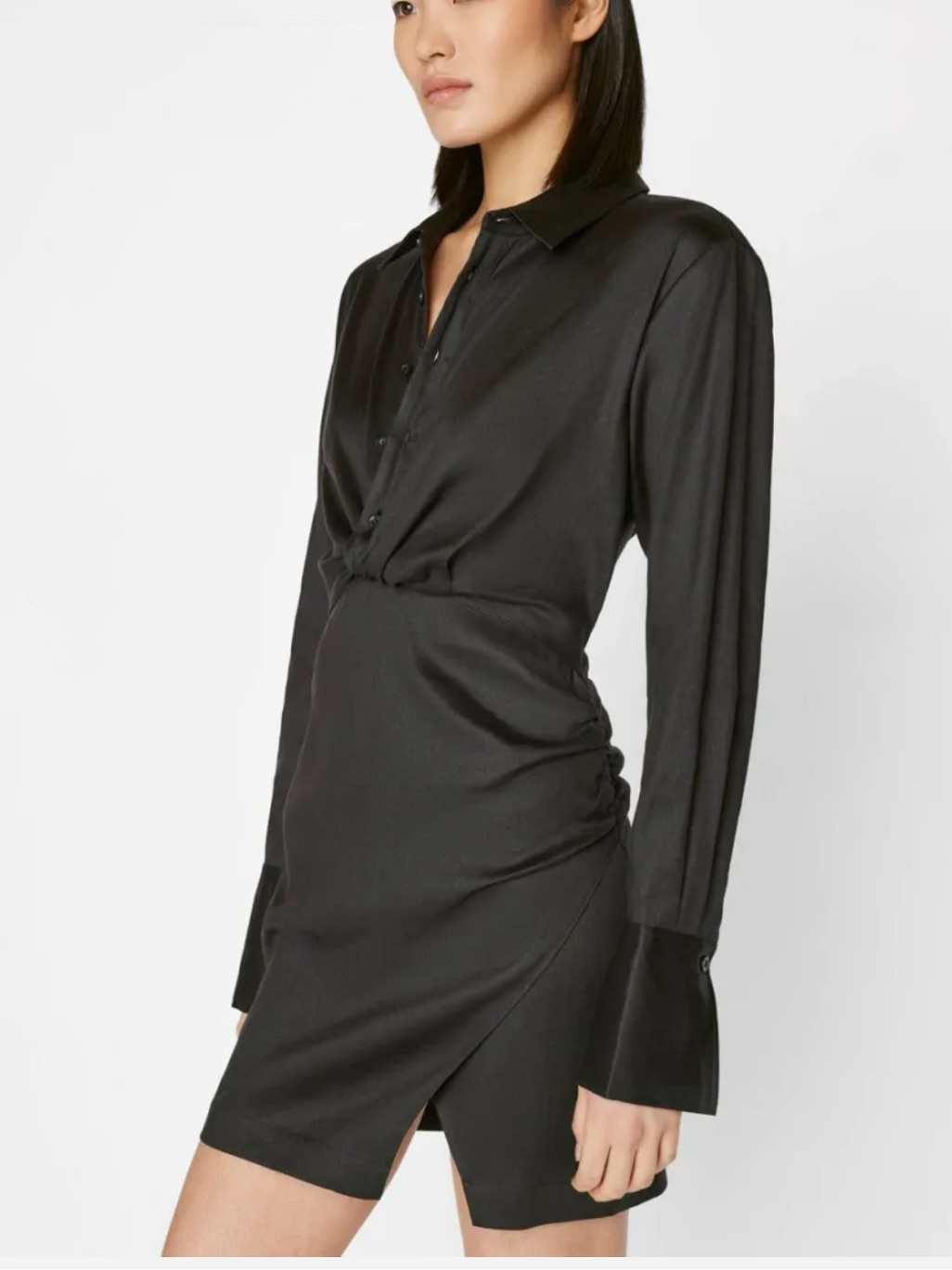 Frame Black Twist Mini Dress